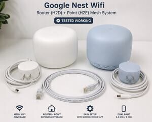 Google Nest Wifi Router H2D Point H2E Mesh 2-Pack Tested Working
